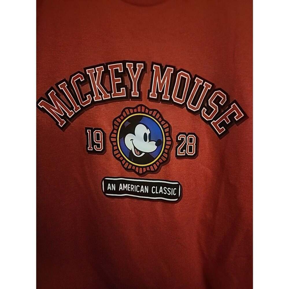 Disney Womens T-Shirt Mickey Mouse American Classic NWT Excellent CR6 Sz Small